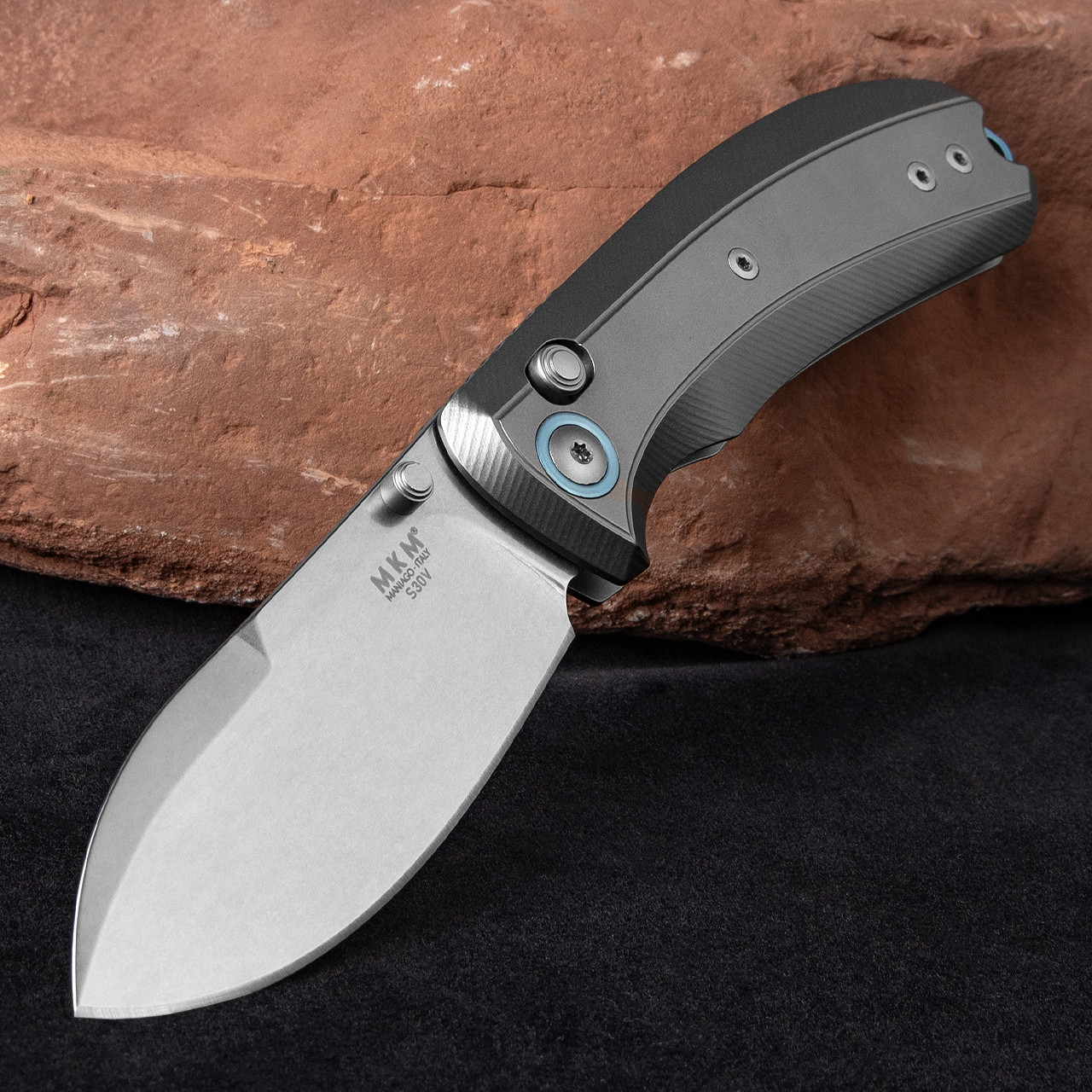MKM Bolero Titanium Stonewashed Folding Knife