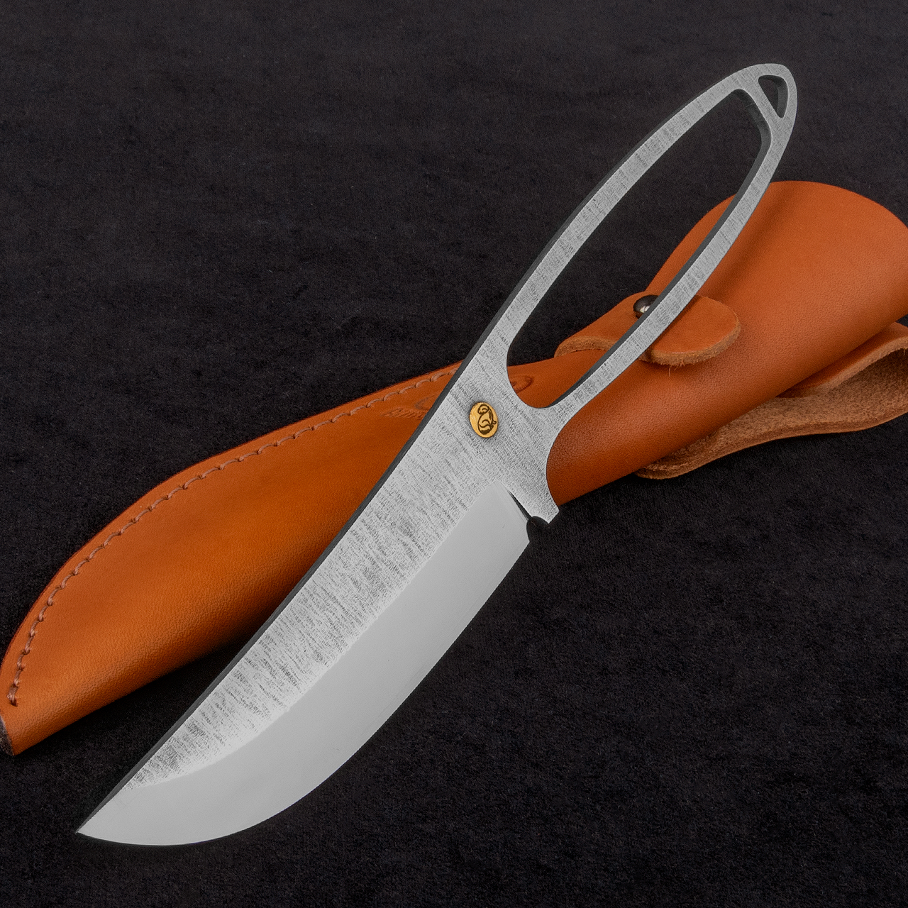 Beavercraft Skeleton Knife Stonewashed Fixed Blade