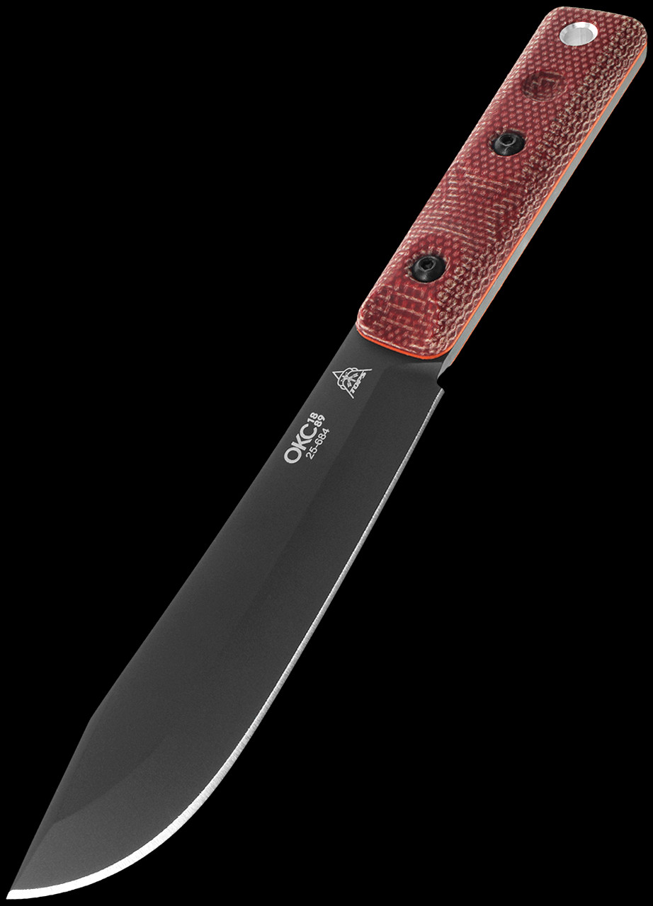 Ontario / XL Hunter Micarta Black Fixed Blade