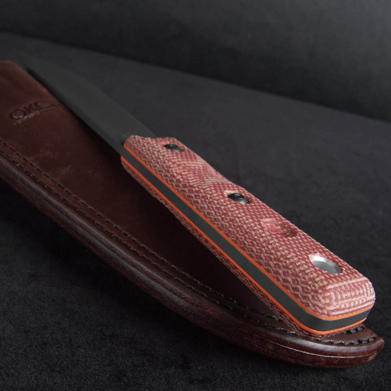 Ontario / XL Hunter Micarta Black Fixed Blade