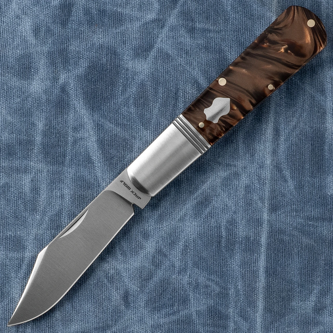 Jack Wolf Knives Gateway Barlow Kirinite Goddess Folding Knife
