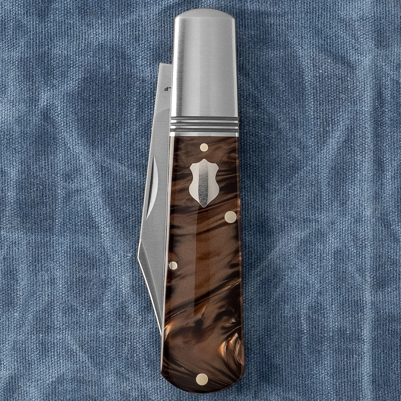 Jack Wolf Knives Gateway Barlow Kirinite Goddess Folding Knife