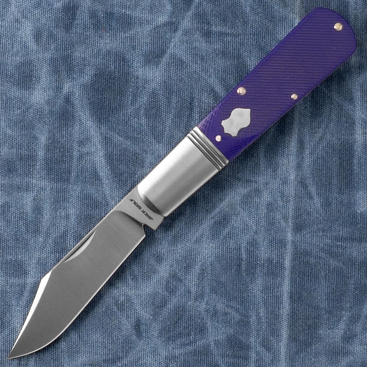 Jack Wolf Knives Gateway Barlow G10 Folding Knife