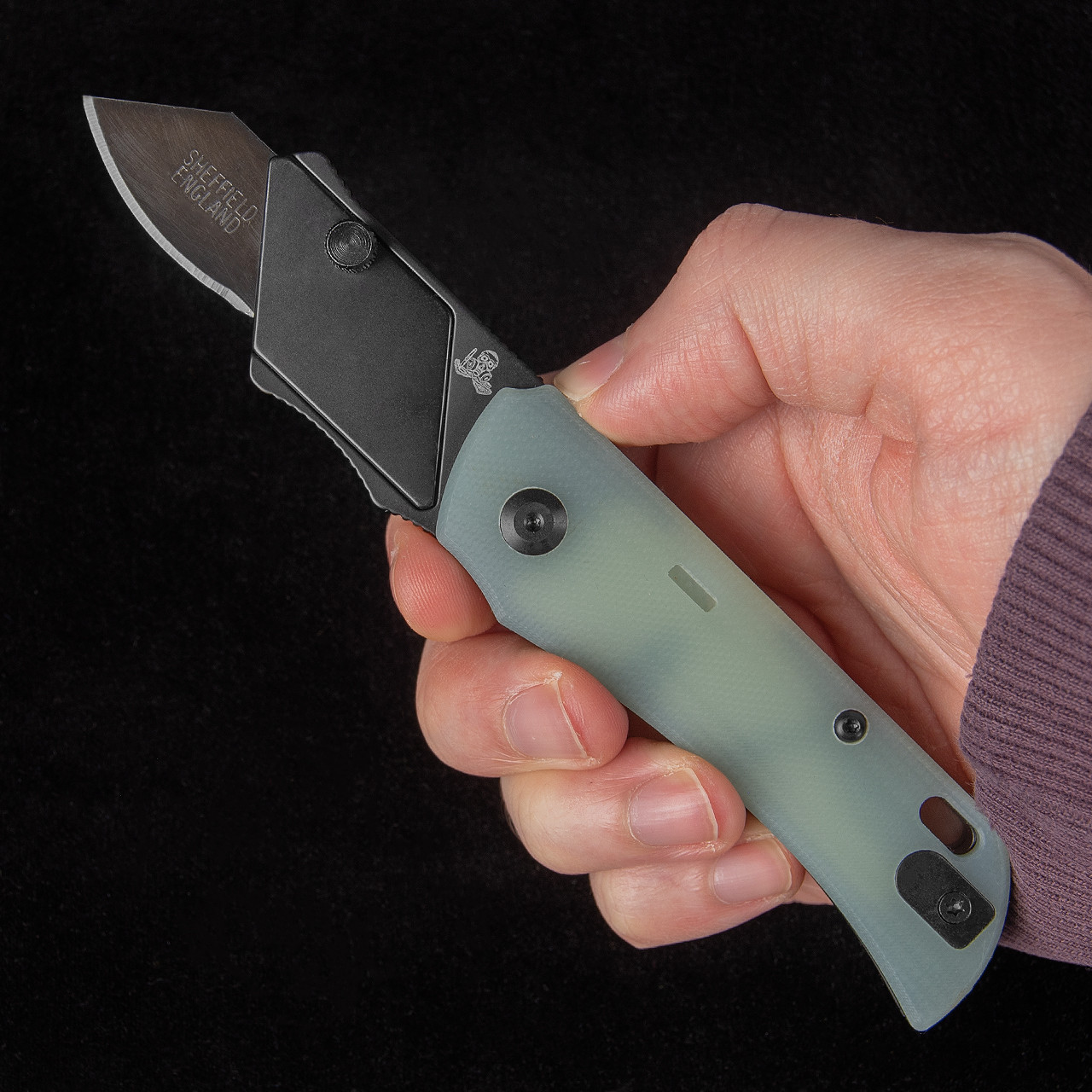 TA Pallas Jade G10 DLC Utility Knife