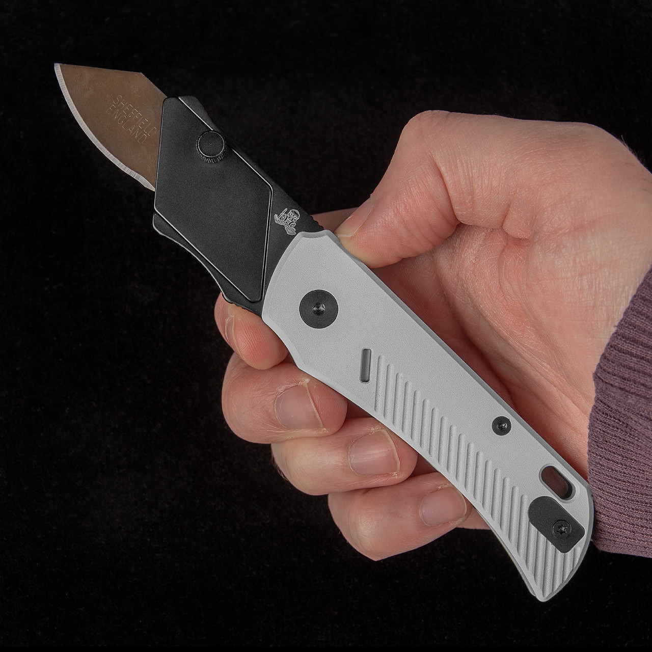 TA Pallas White Aluminium DLC Utility Knife
