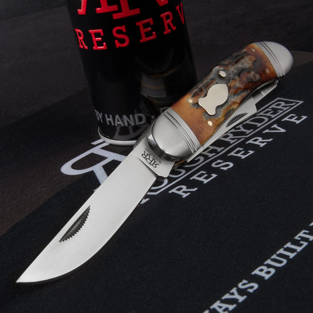 Rough Ryder Reserve Roundup Brown Stag Bone