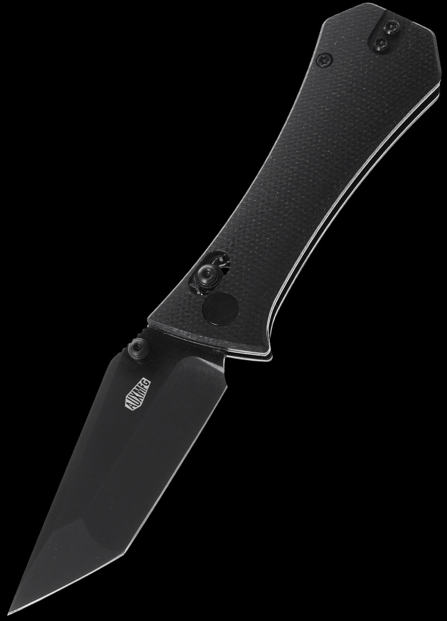 Auxiliary Manufacturing Coffin Black Folding Knife