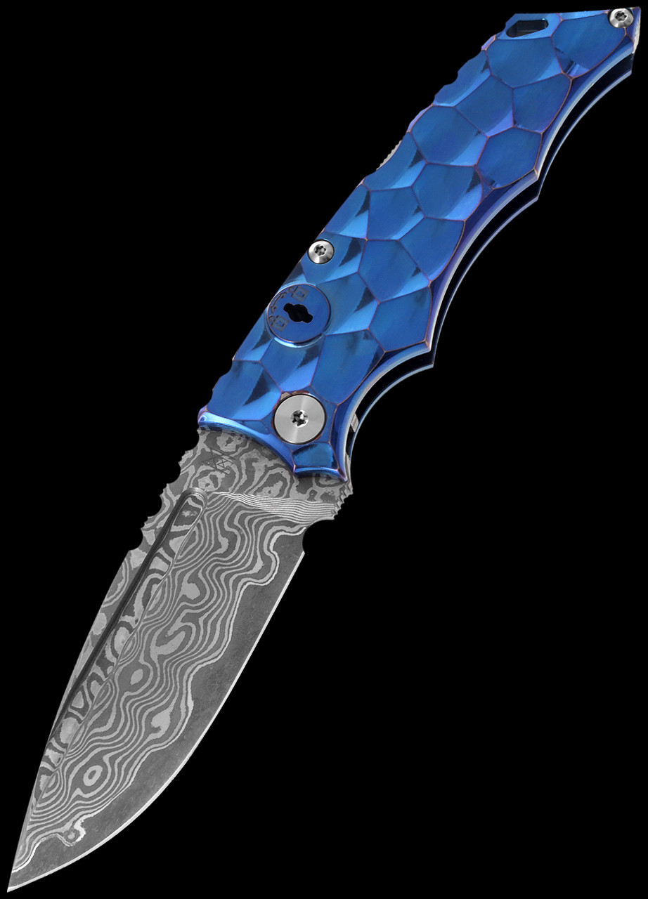 Midgards-Messer Key Knife Damascus Folding Knife