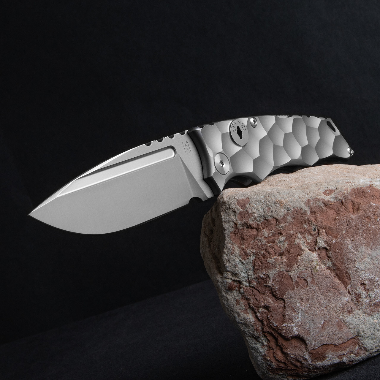 Midgards-Messer Key Knife Bead Blast Folding Knife