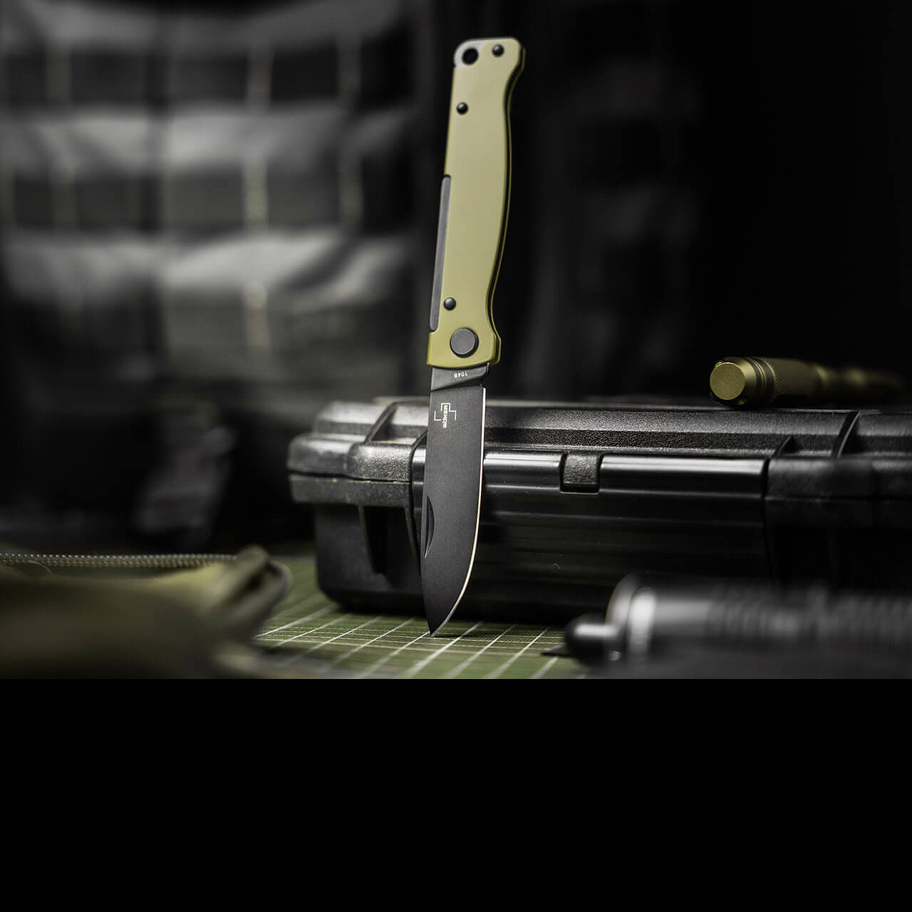 Boker Plus Atlas OD Green Folding Knife