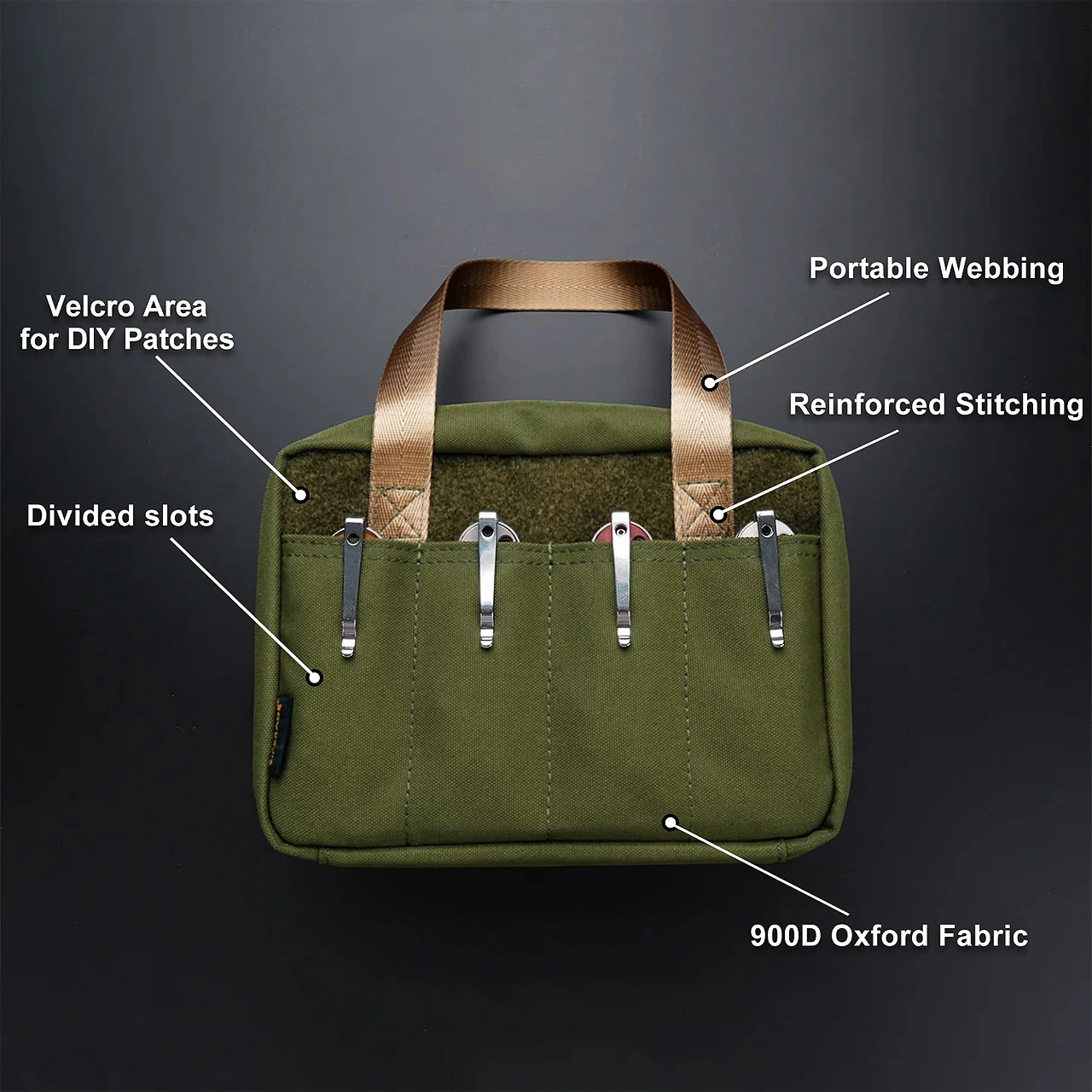 Viperade VE40 EDC Knife Storage Case OD Green
