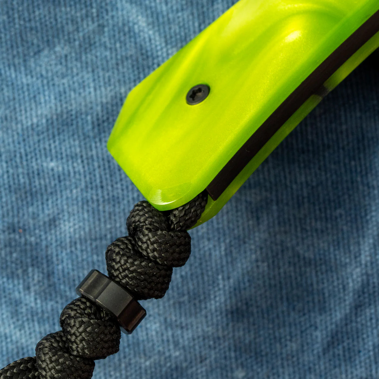 Jack Wolf Knives Pioneer FIXedc Kirinite Toxic Green Fixed Blade