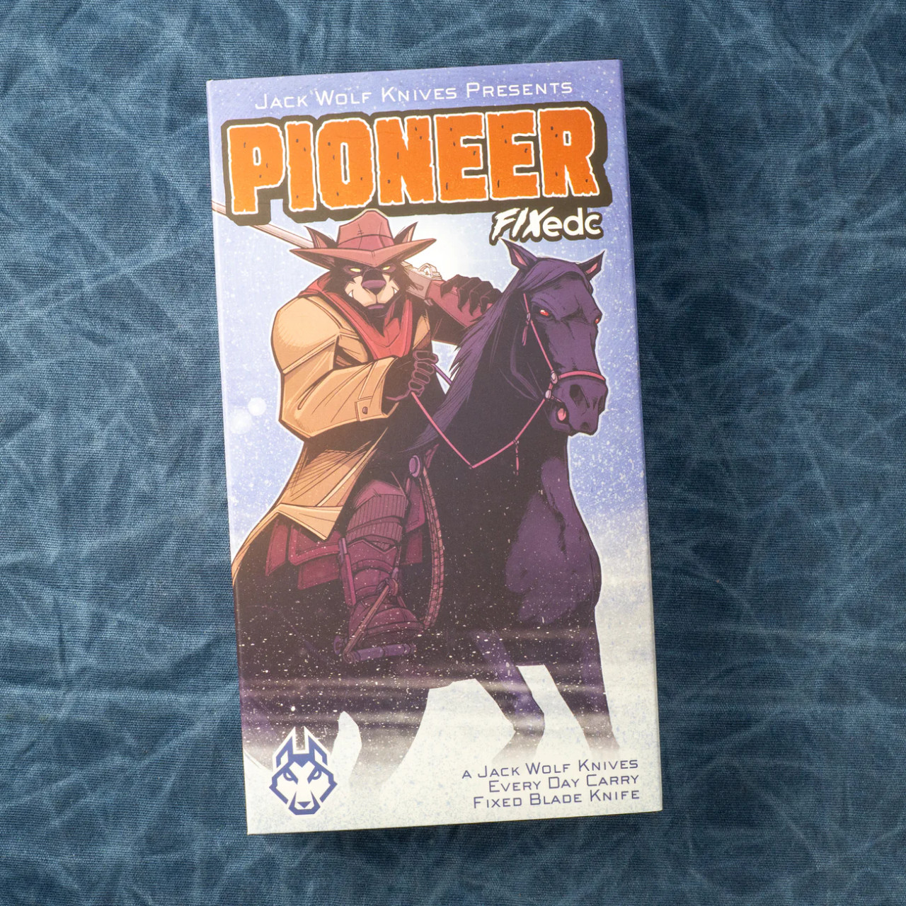 Jack Wolf Knives Pioneer FIXedc CamoCarbon 80's Fixed Blade