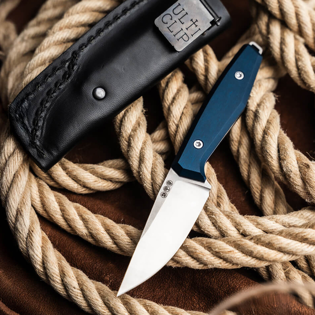 Boker Daily Knives AK1 Magnacut Fixed Blade Blue