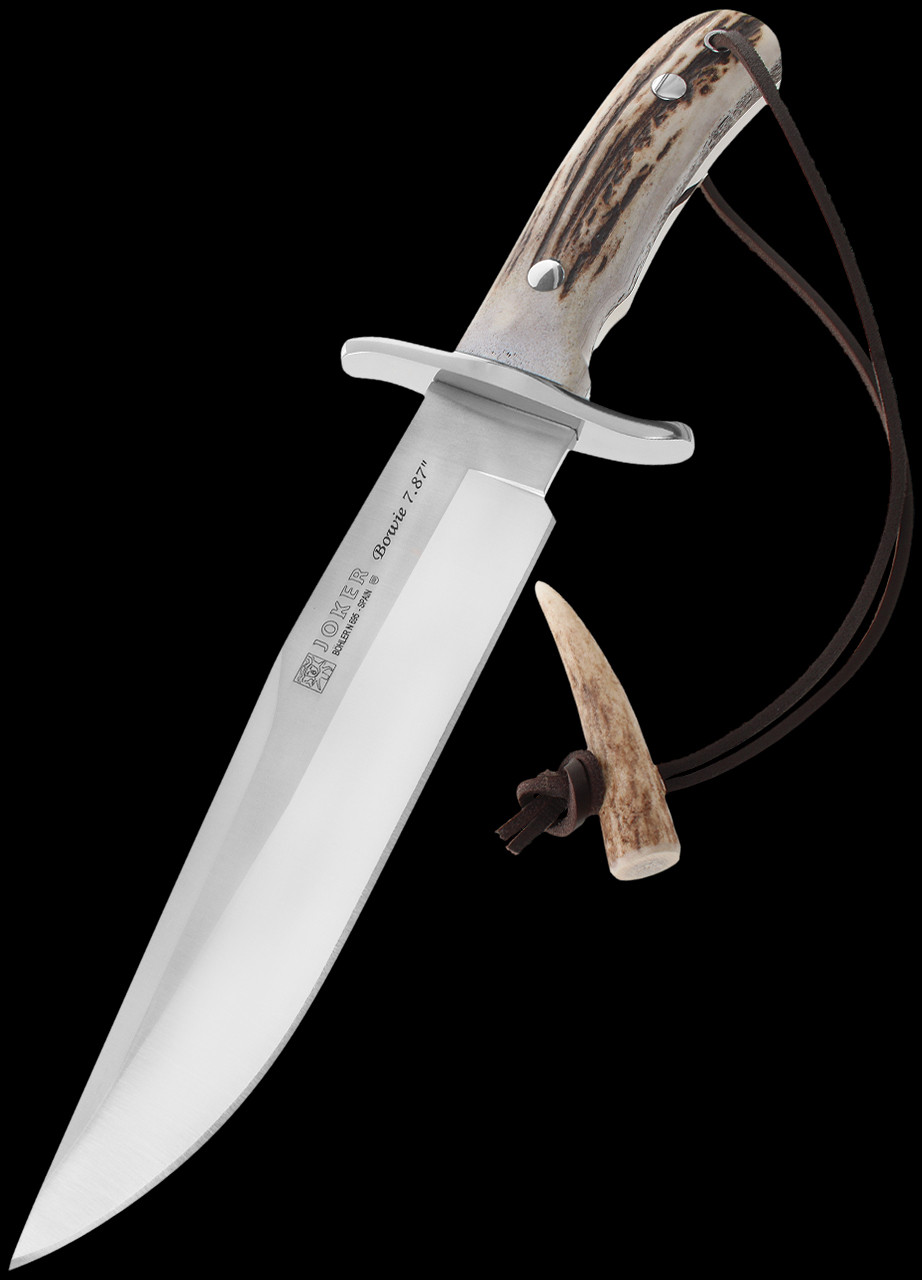 Joker Bowie 20cm Stag Fixed Blade