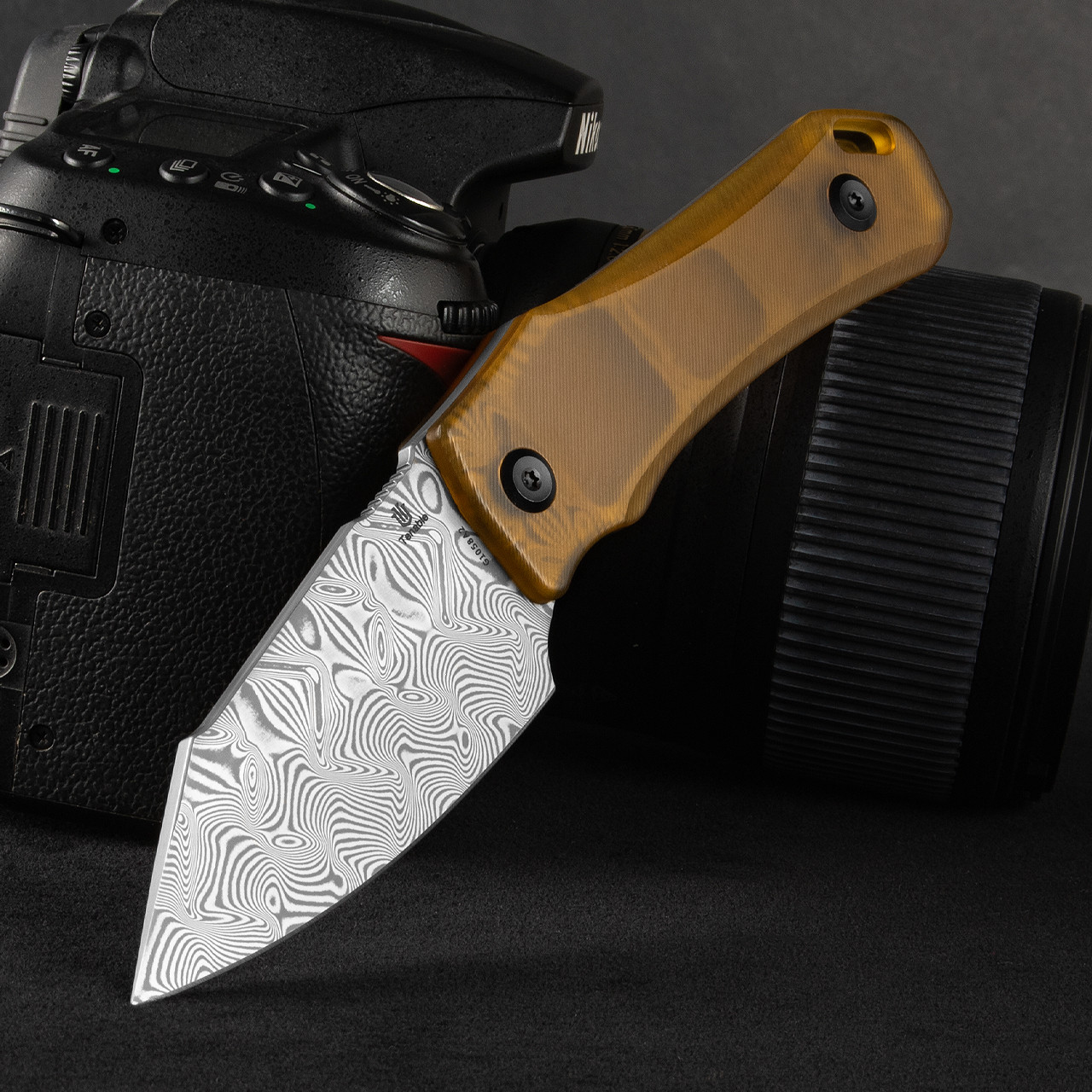 Tenable Loki Ultem Damast Fixed Blade