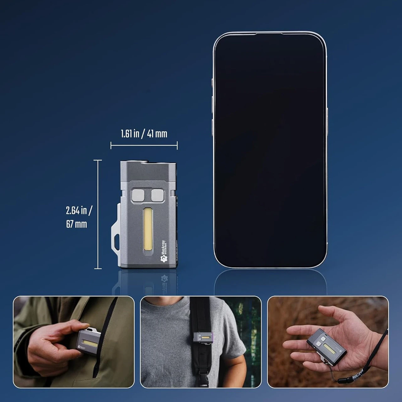MecArmy SGN8 Dark Grey/White Flashlight