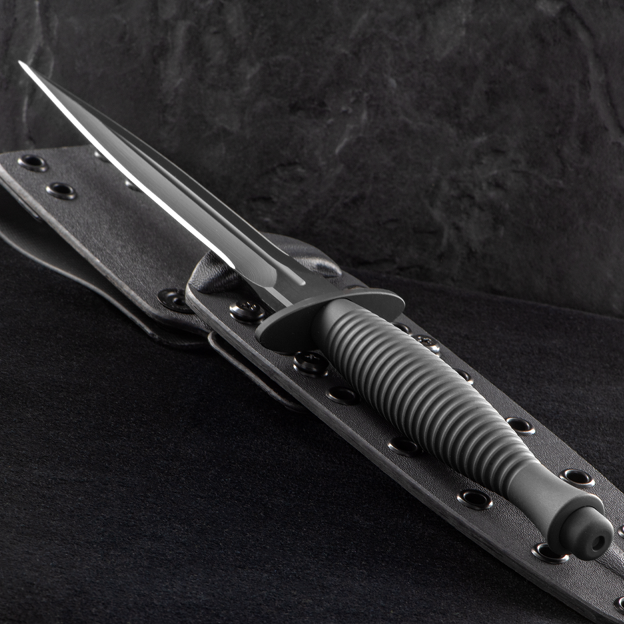 Spartan Ronin Dagger Black Fixed Blade