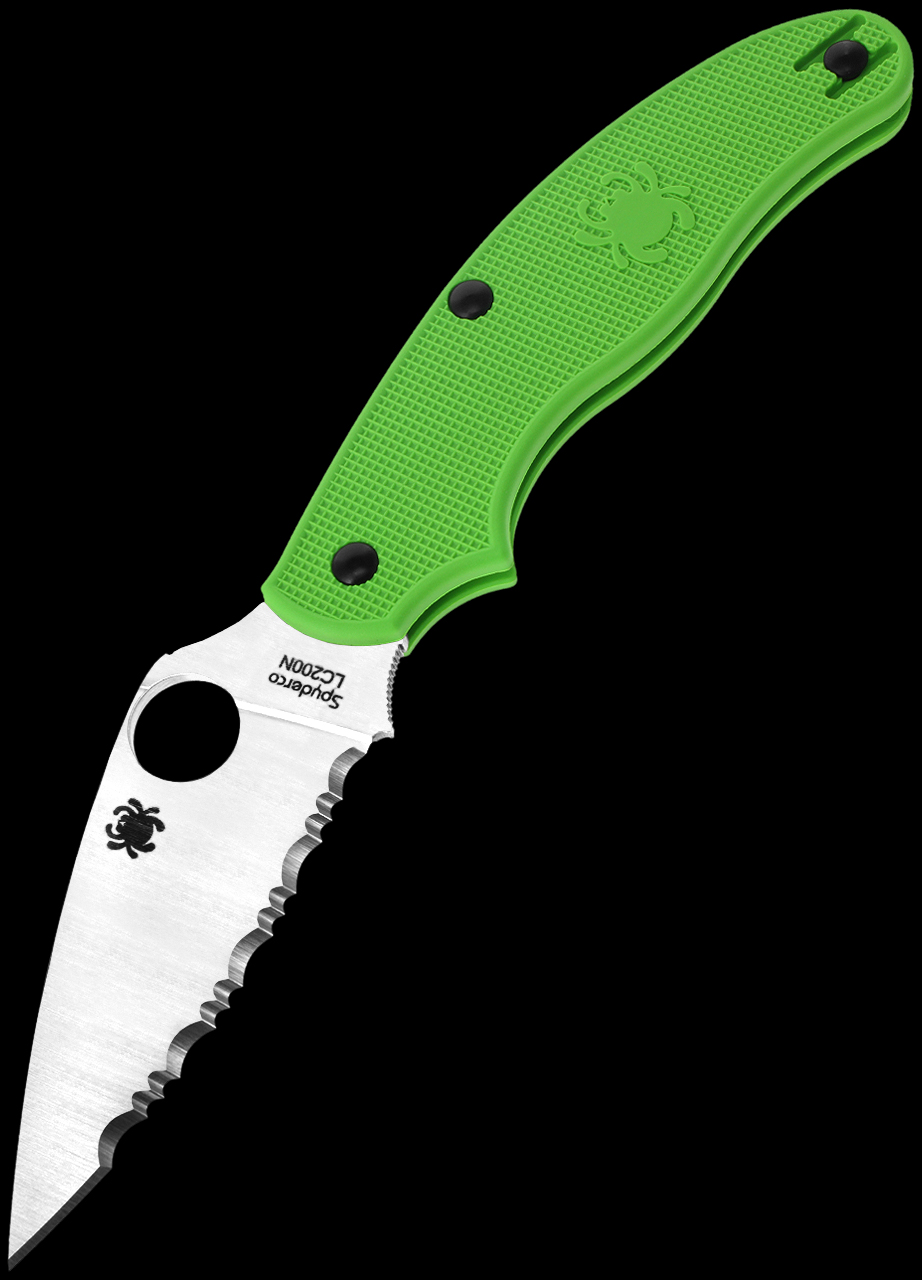 Spyderco UK Penknife Salt Green Spyderedge Folding Knife