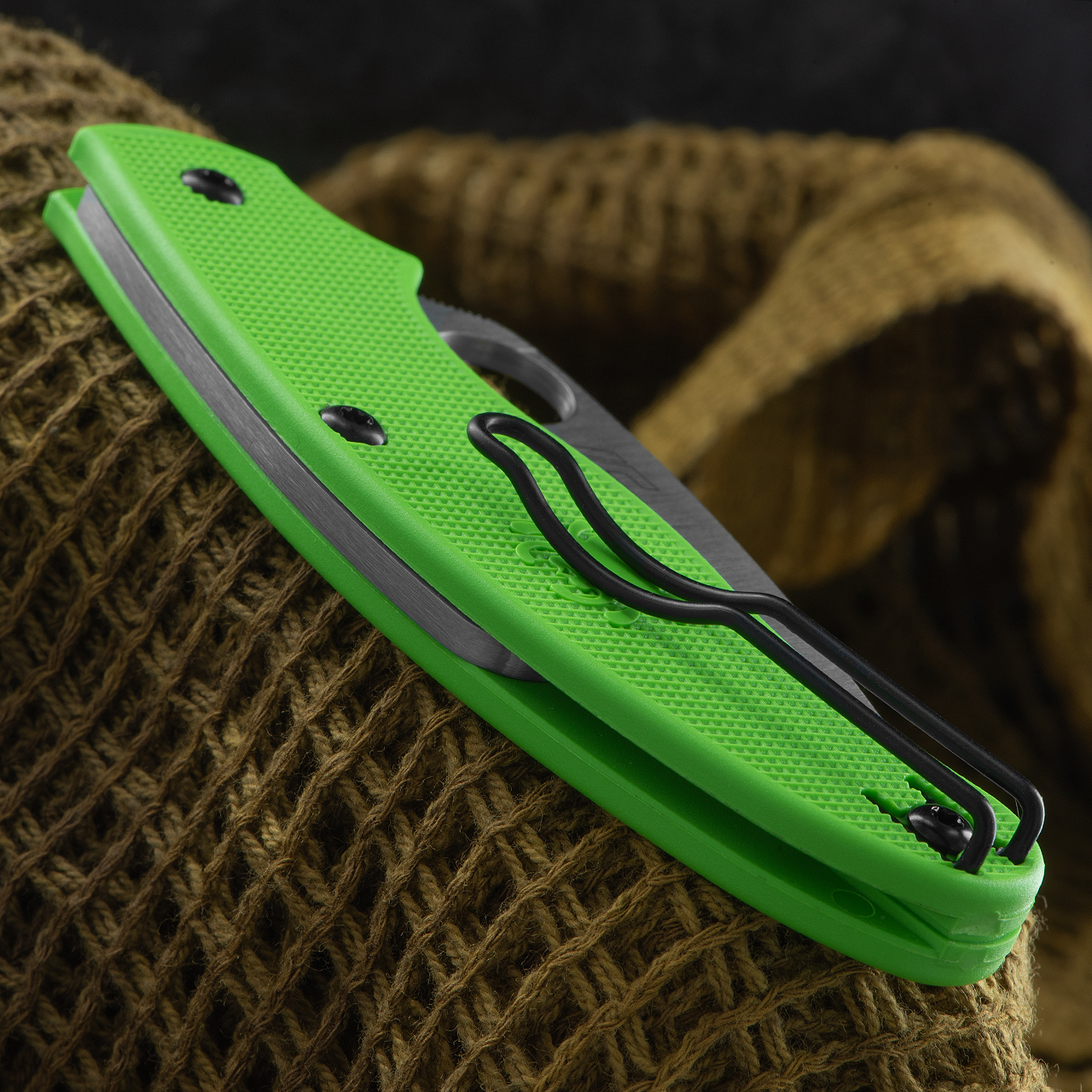 Spyderco UK Penknife Salt Green Spyderedge Folding Knife