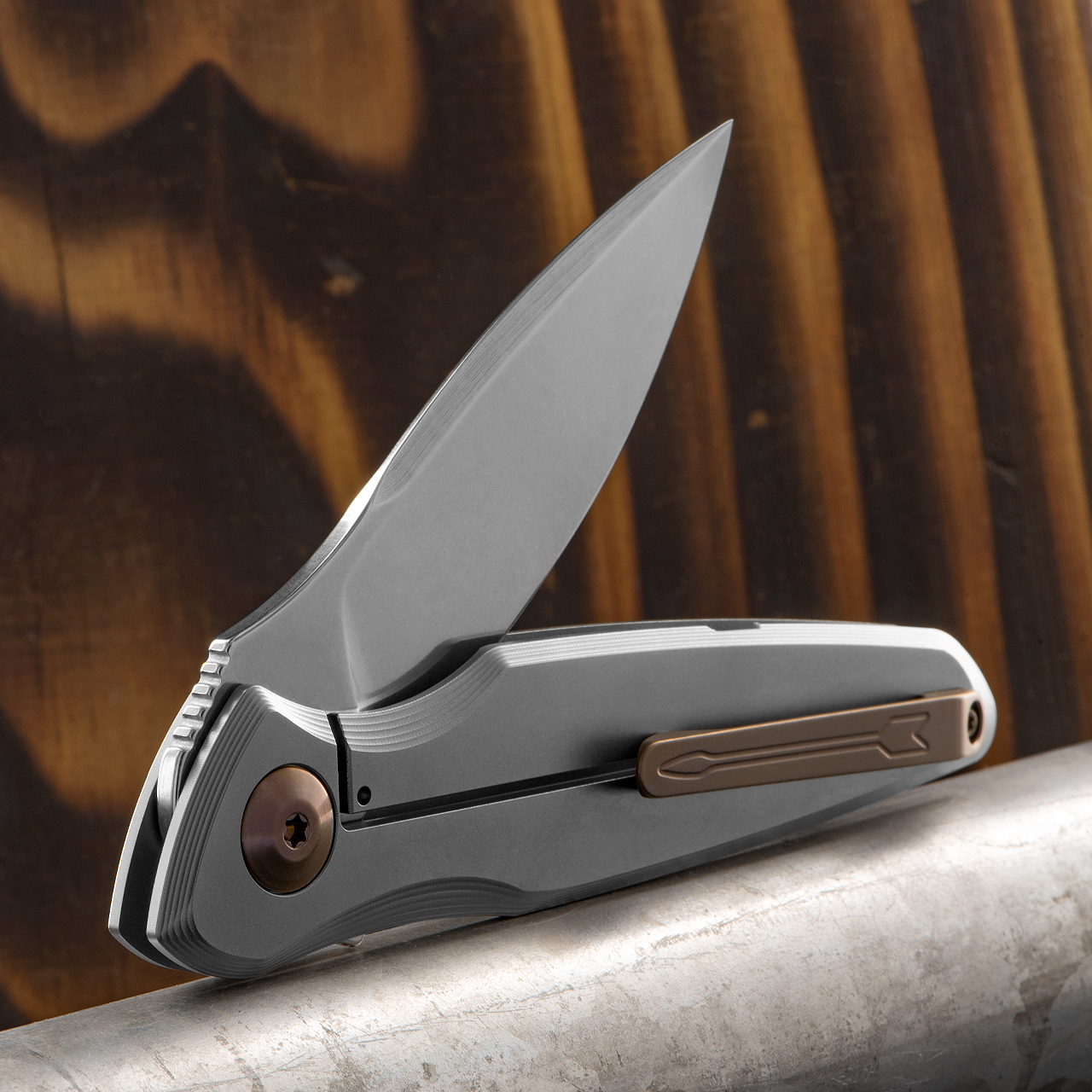 Spartan Pandia Stonewashed Bronze Folding Knife