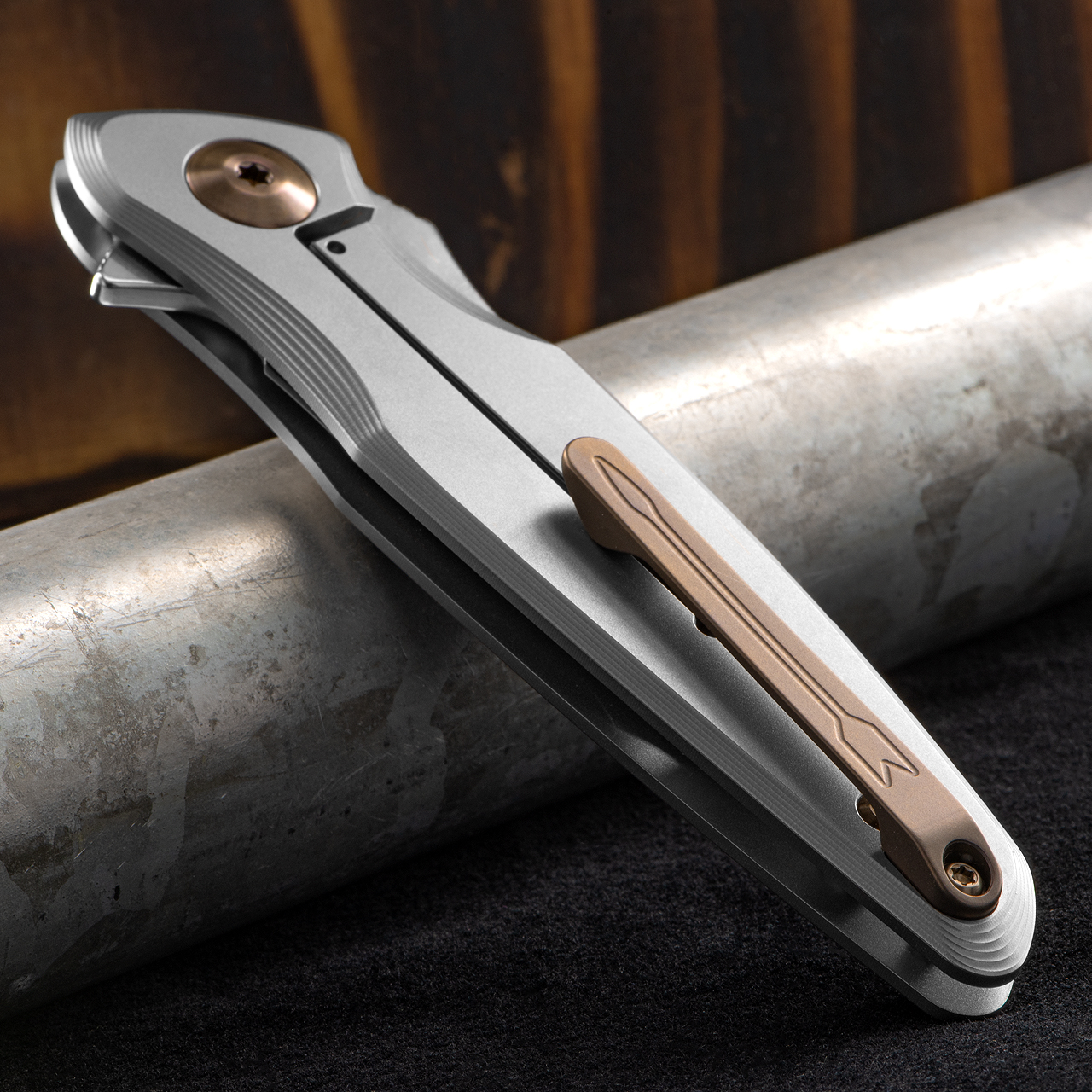 Spartan Pandia Stonewashed Bronze Folding Knife