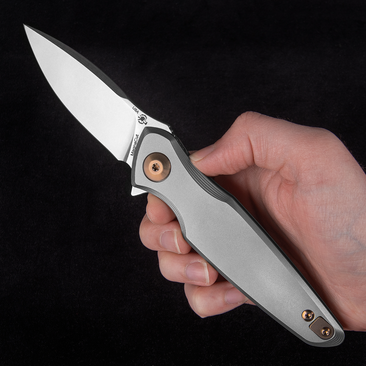 Spartan Pandia Stonewashed Bronze Folding Knife