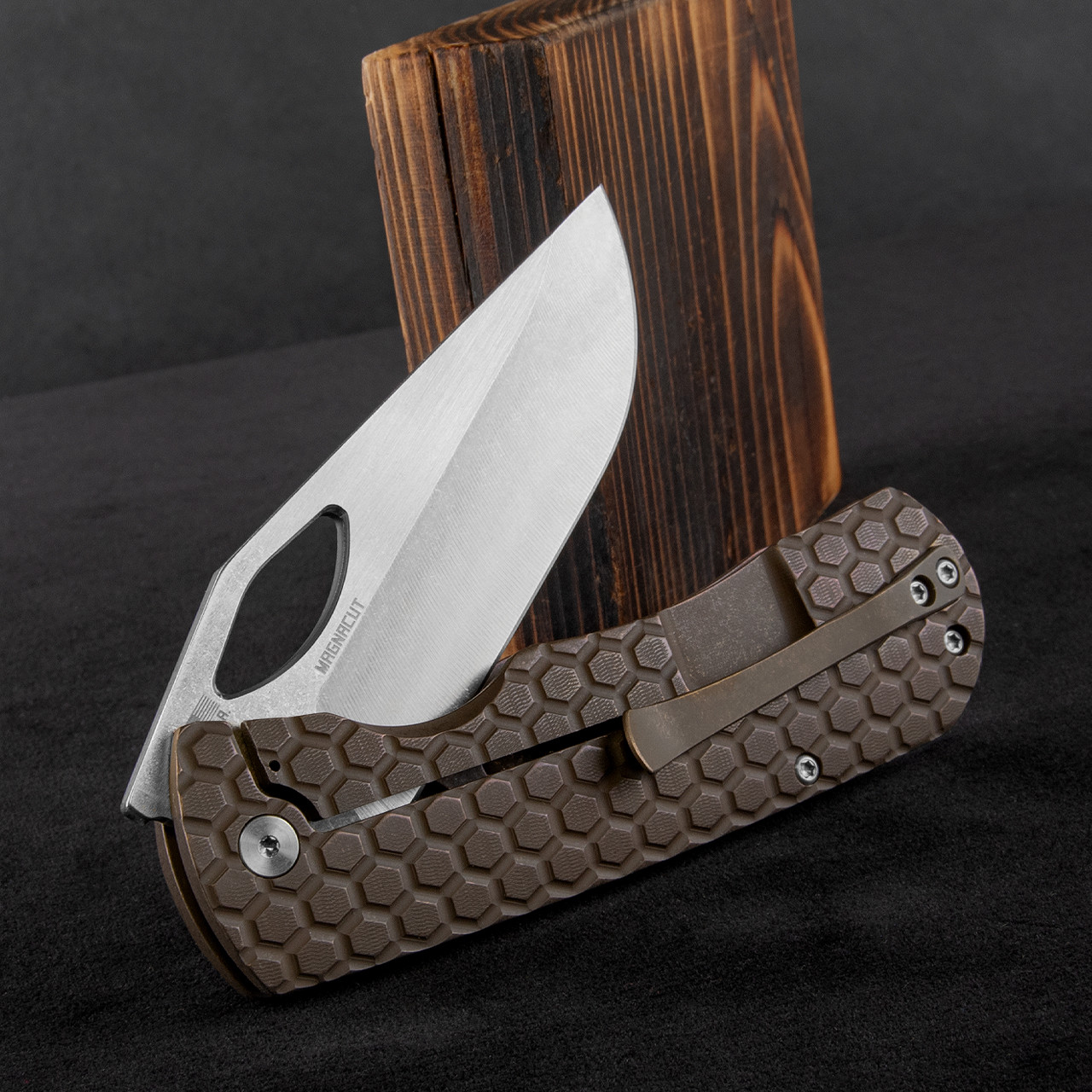 McNees Dixon Honeycomb Atomic Bronze Satin Folding Knife