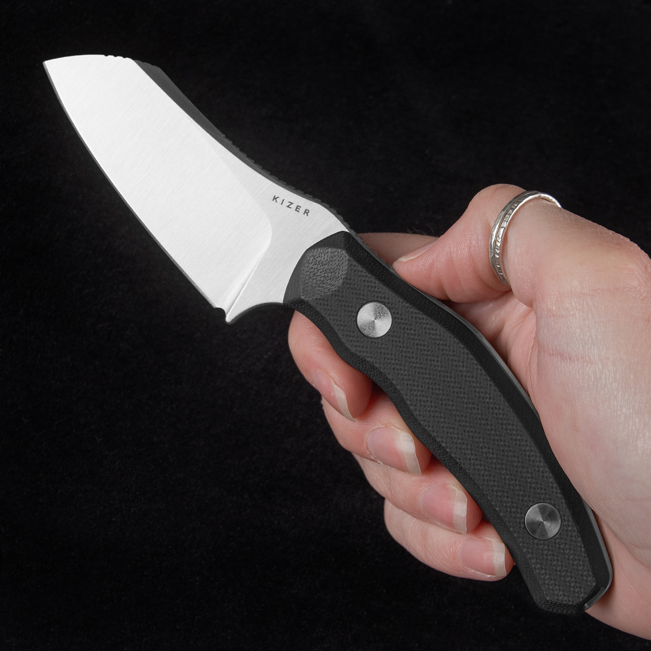 Kizer Bulldog Black G10 Fixed Blade