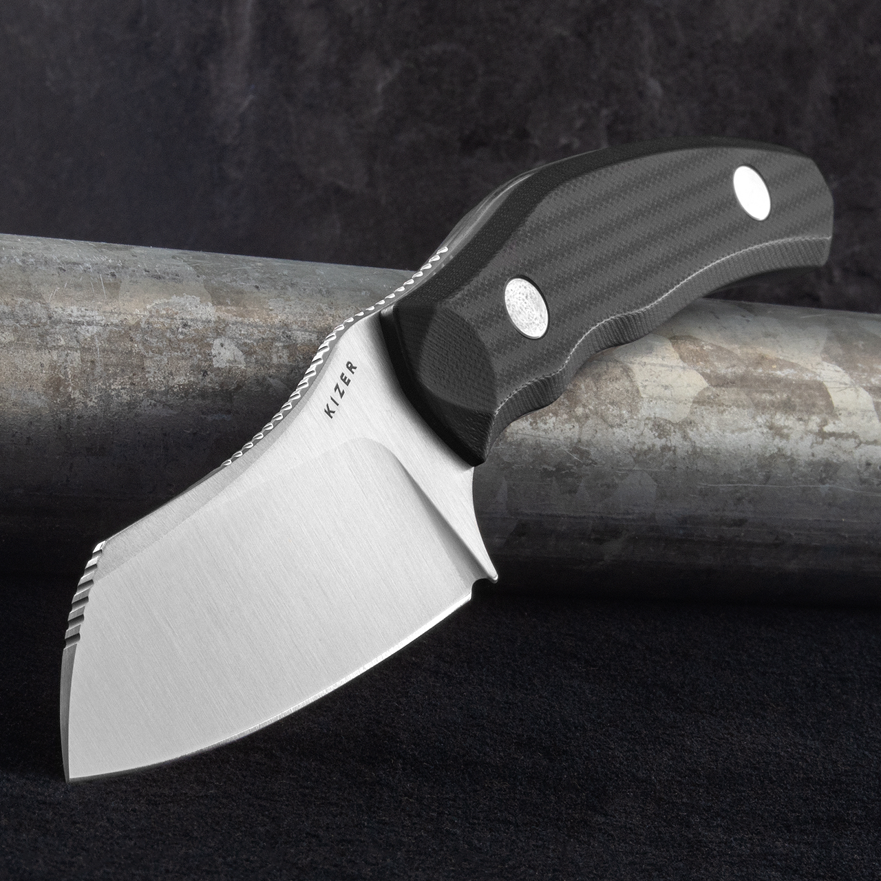Kizer Bulldog Black G10 Fixed Blade