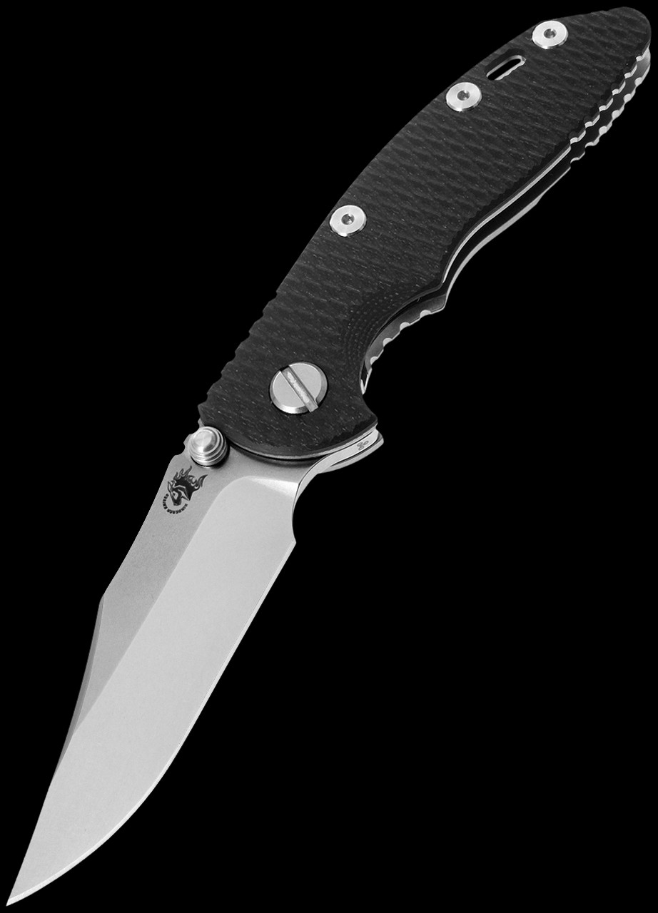 Hinderer XM-18 3.0 Bowie Black G10 Stonewashed Folding Knife