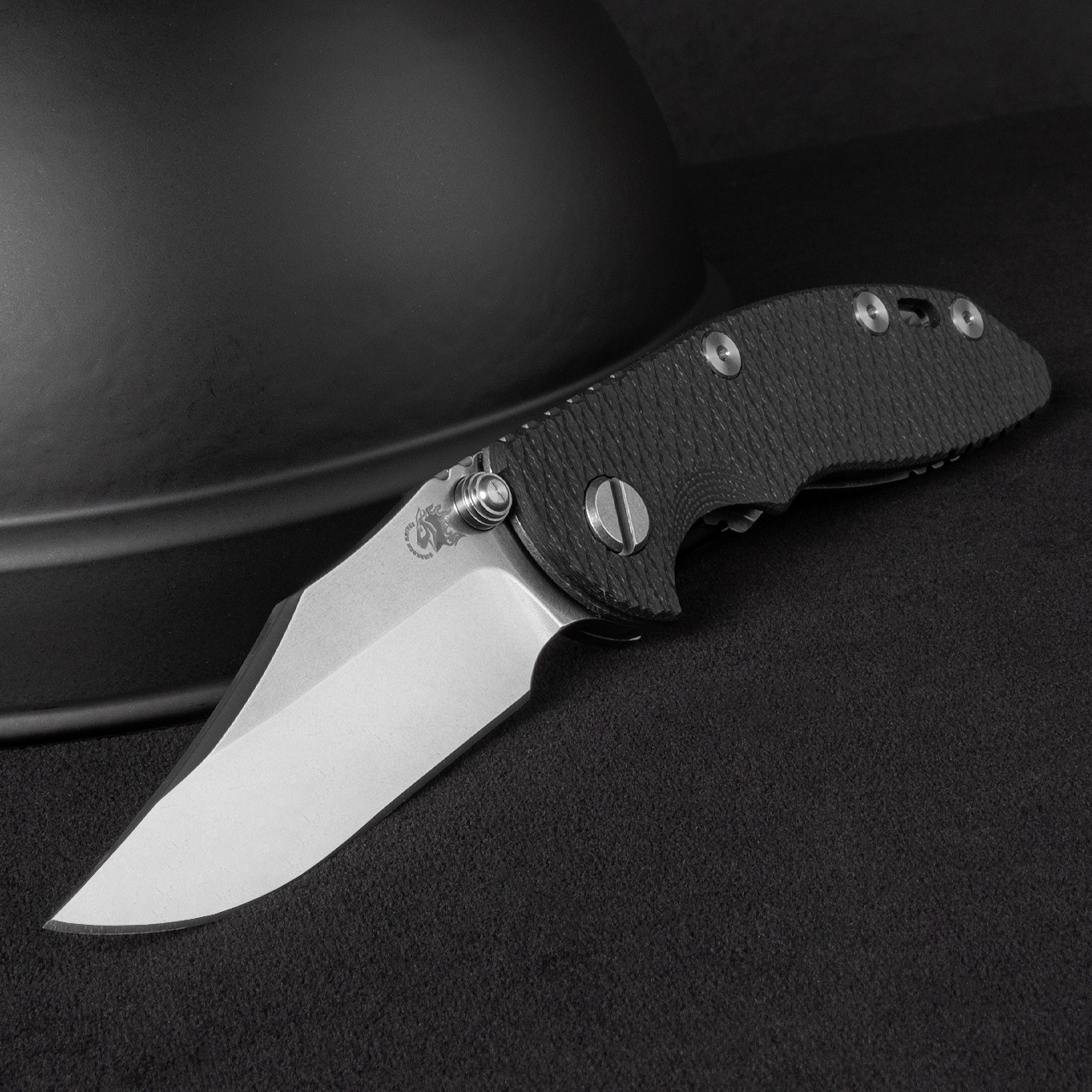 Hinderer XM-18 3.0 Bowie Black G10 Stonewashed Folding Knife