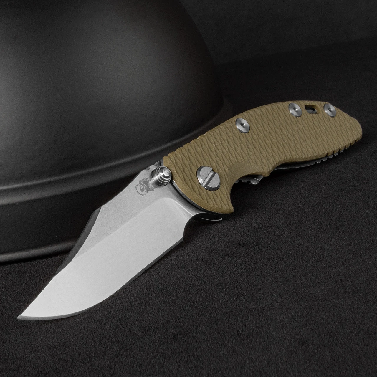 Hinderer XM-18 3.0 Bowie OD Green G10 Stonewashed Folding Knife