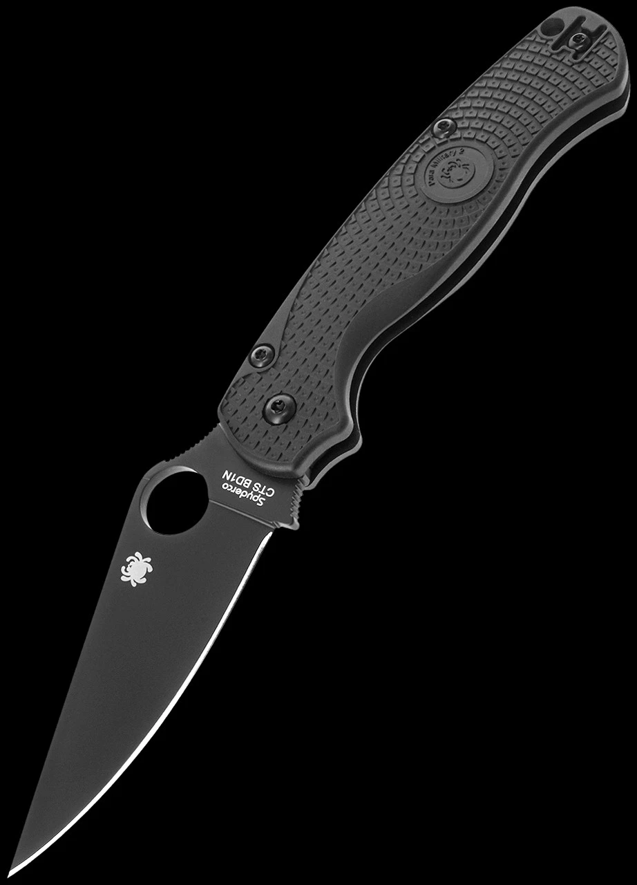 Spyderco Para Military 2 Lightweight Black Folding Knife