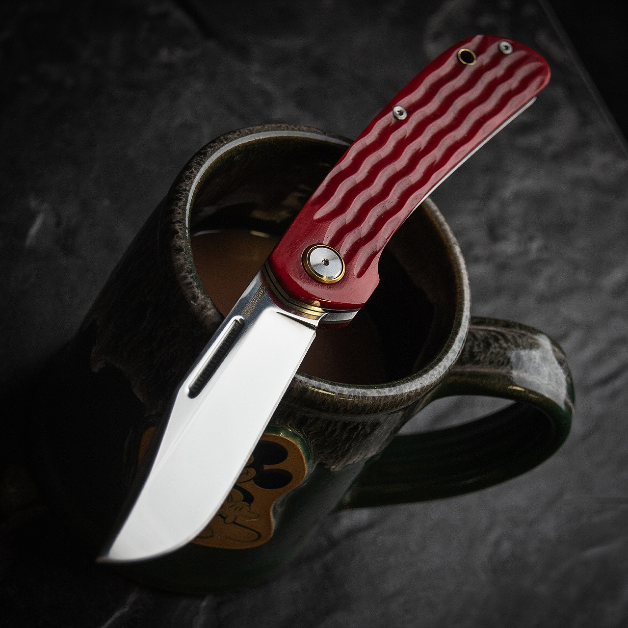 Rough Ryder Red Sea Slip Joint  Folding Knife