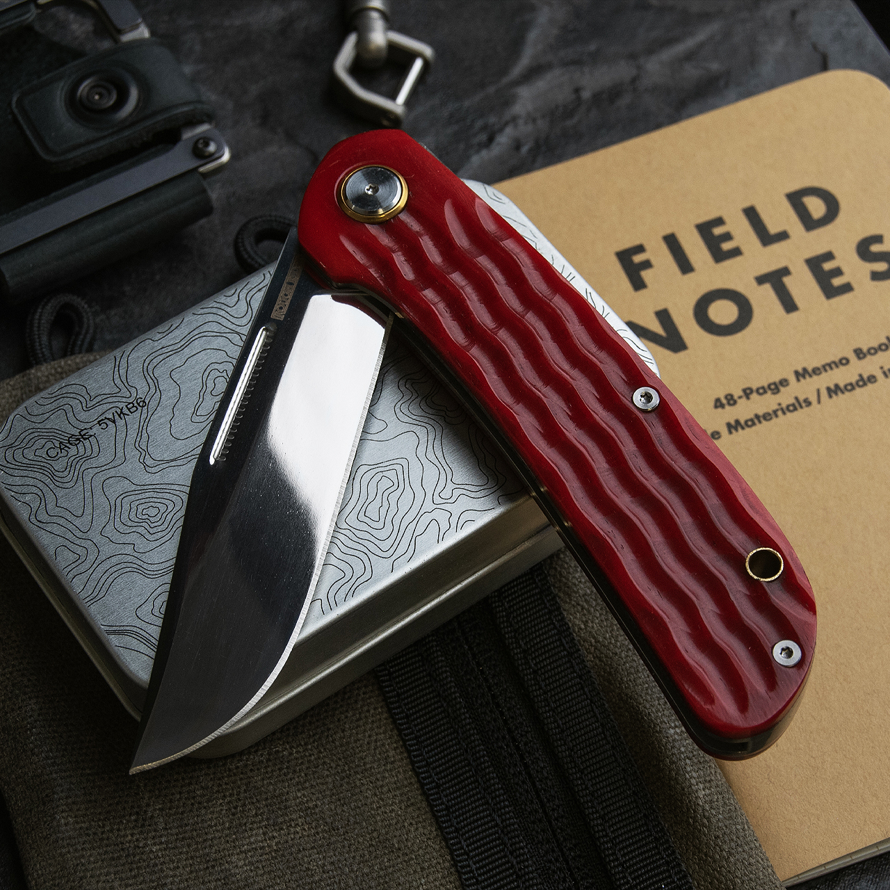 Rough Ryder Red Sea Slip Joint  Folding Knife