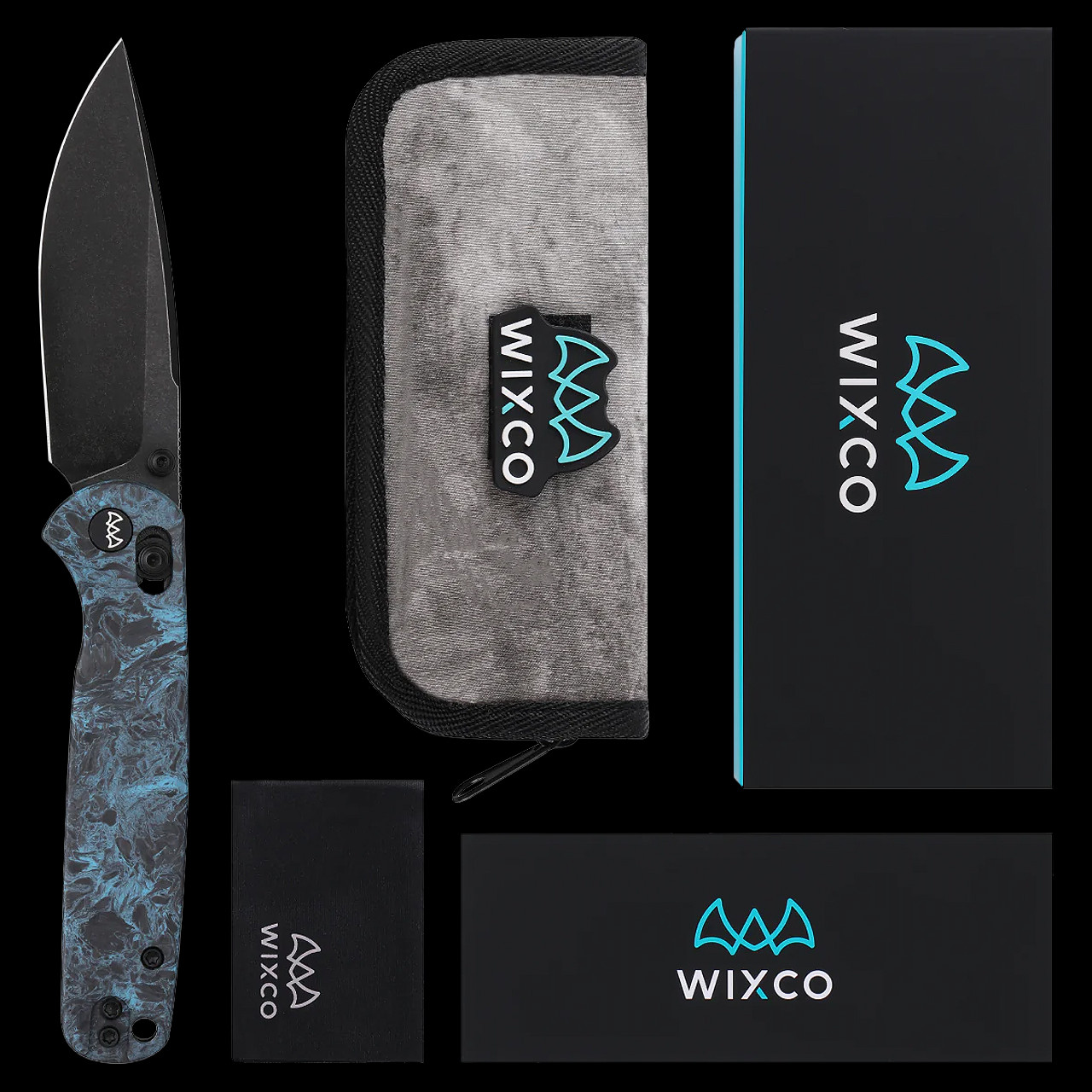 WIXCO Drax II Blue Carbon Fibre Folding Knife
