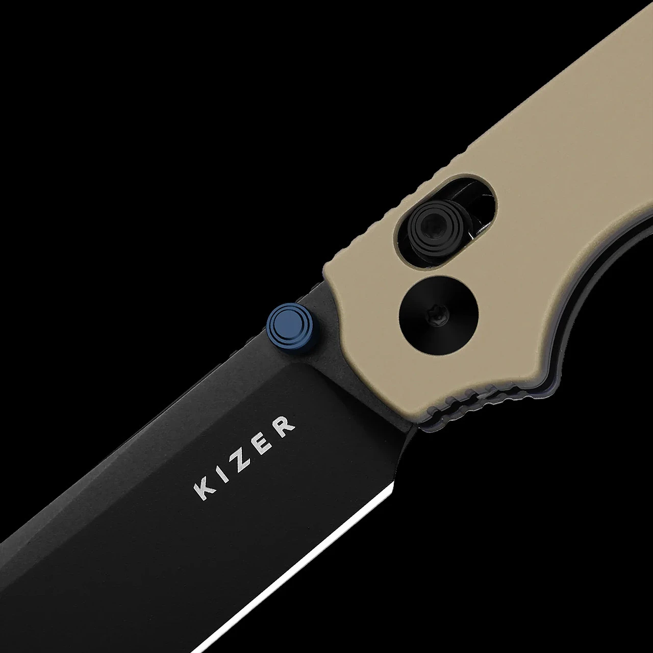 Kizer Pokiman CS Tan Aluminium Folding Knife