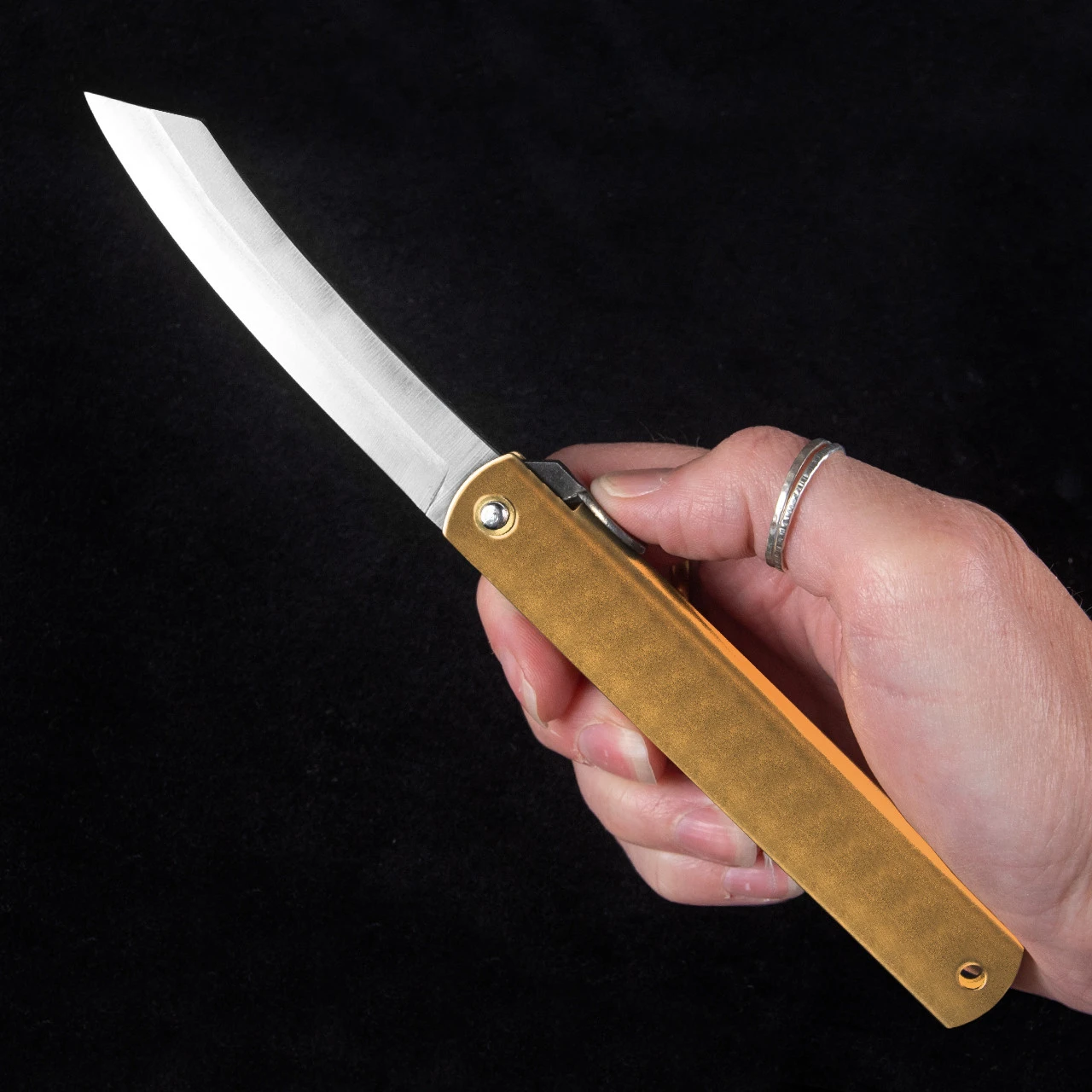 Higonokami Folder Brass
