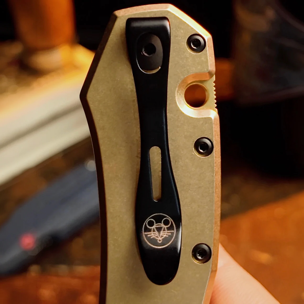 Giant Mouse PVD Titanium Deep Carry Clip