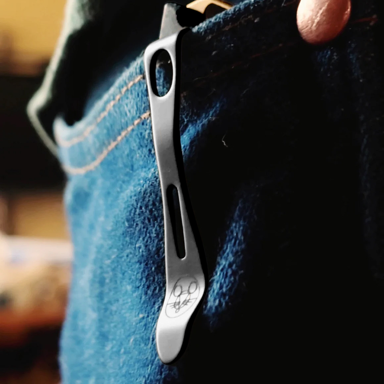 Giant Mouse PVD Titanium Deep Carry Clip