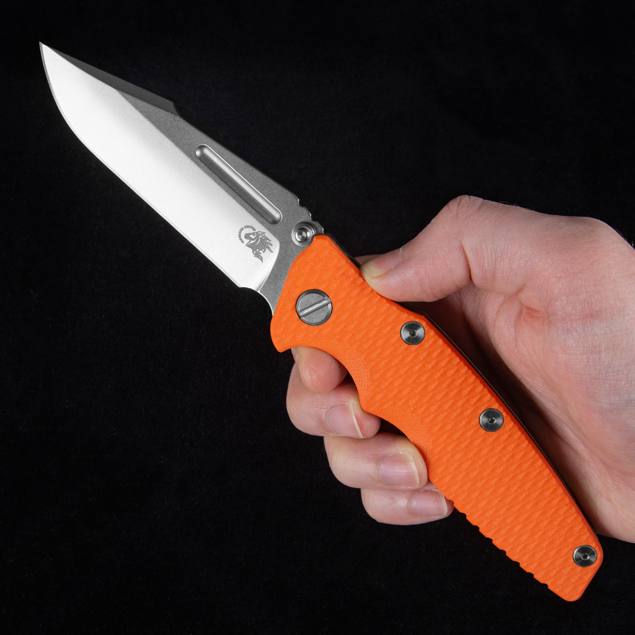 Hinderer Eklipse Skinny Spear Point Orange G10 Folding Knife