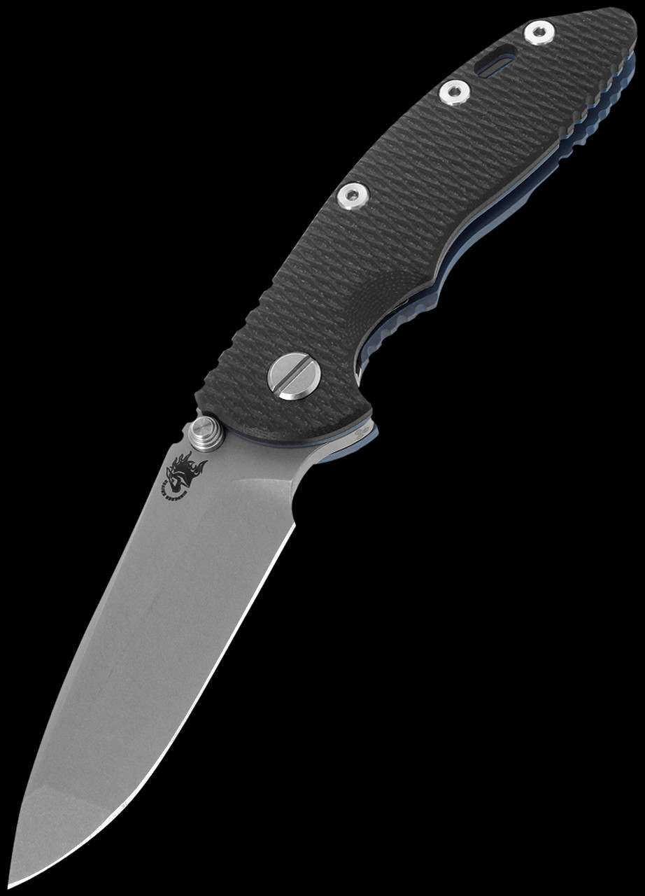 Hinderer NF Spanto Battle Blue Black G10 Folding Knife