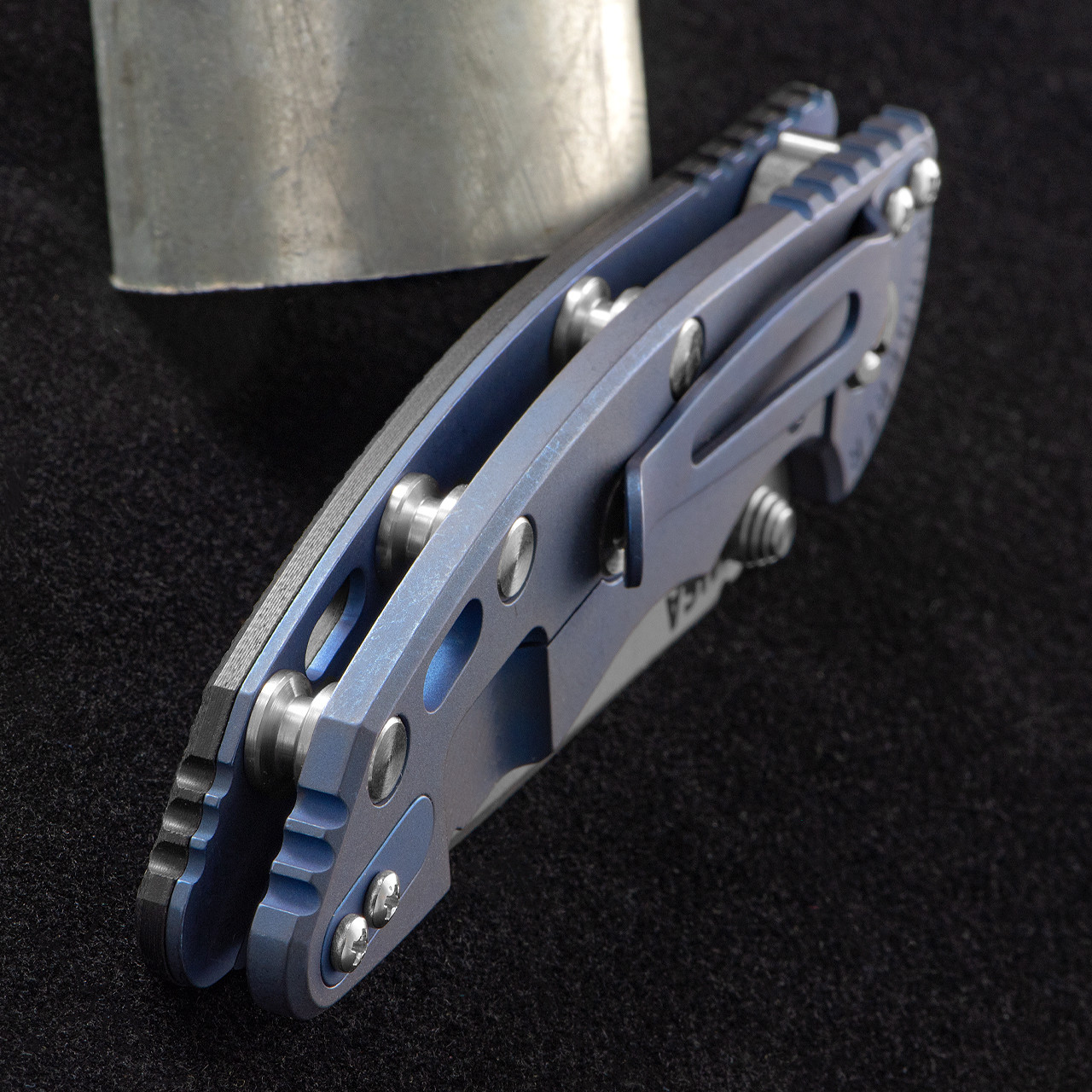 Hinderer NF Spanto Battle Blue Black G10 Folding Knife