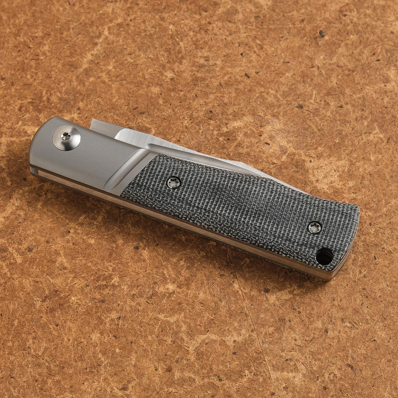 Notorious EDC Kingpin Slipjoint Black Micarta Folding Knife