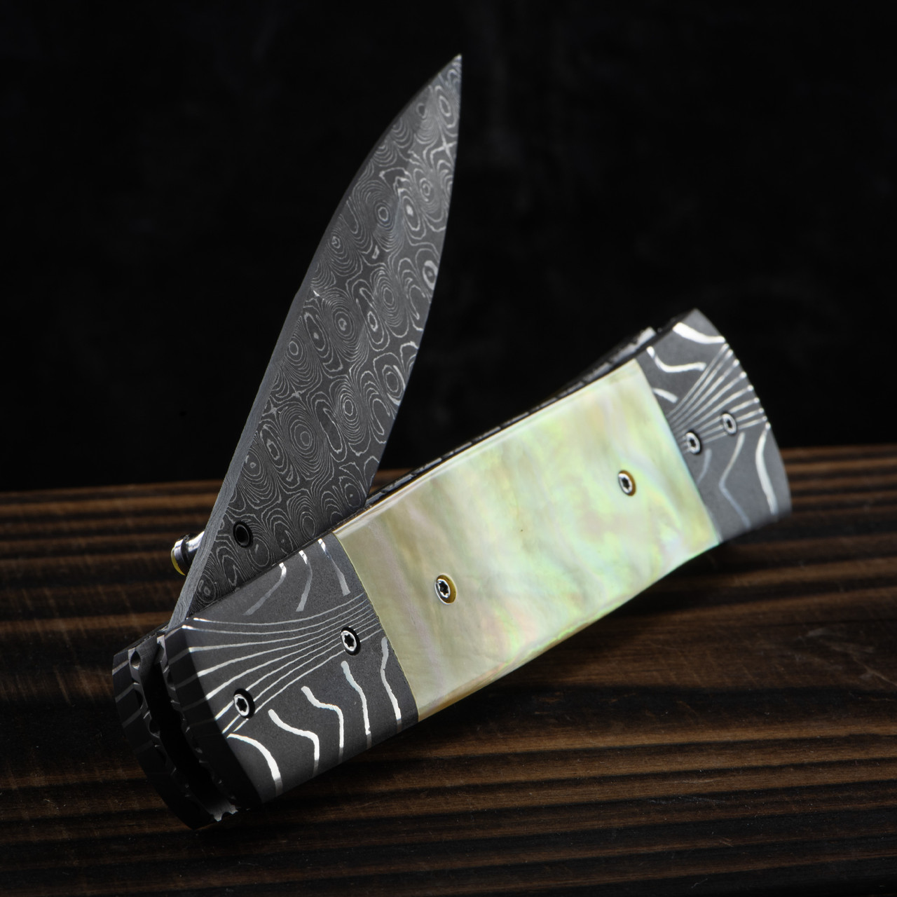 David Steier Golden Abalone Custom Knife