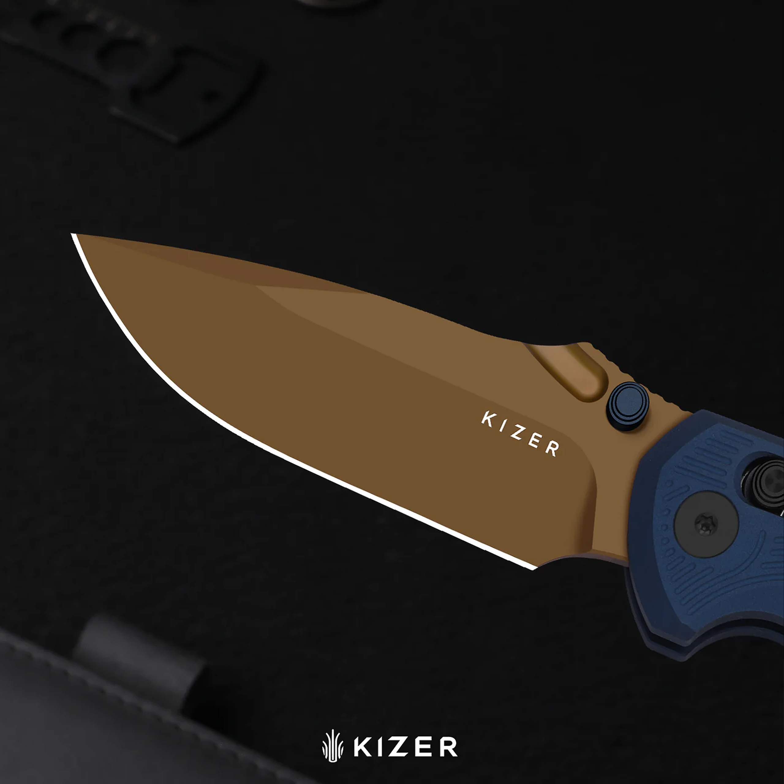 Kizer Khamsin Aluminium PVD Folding Knife