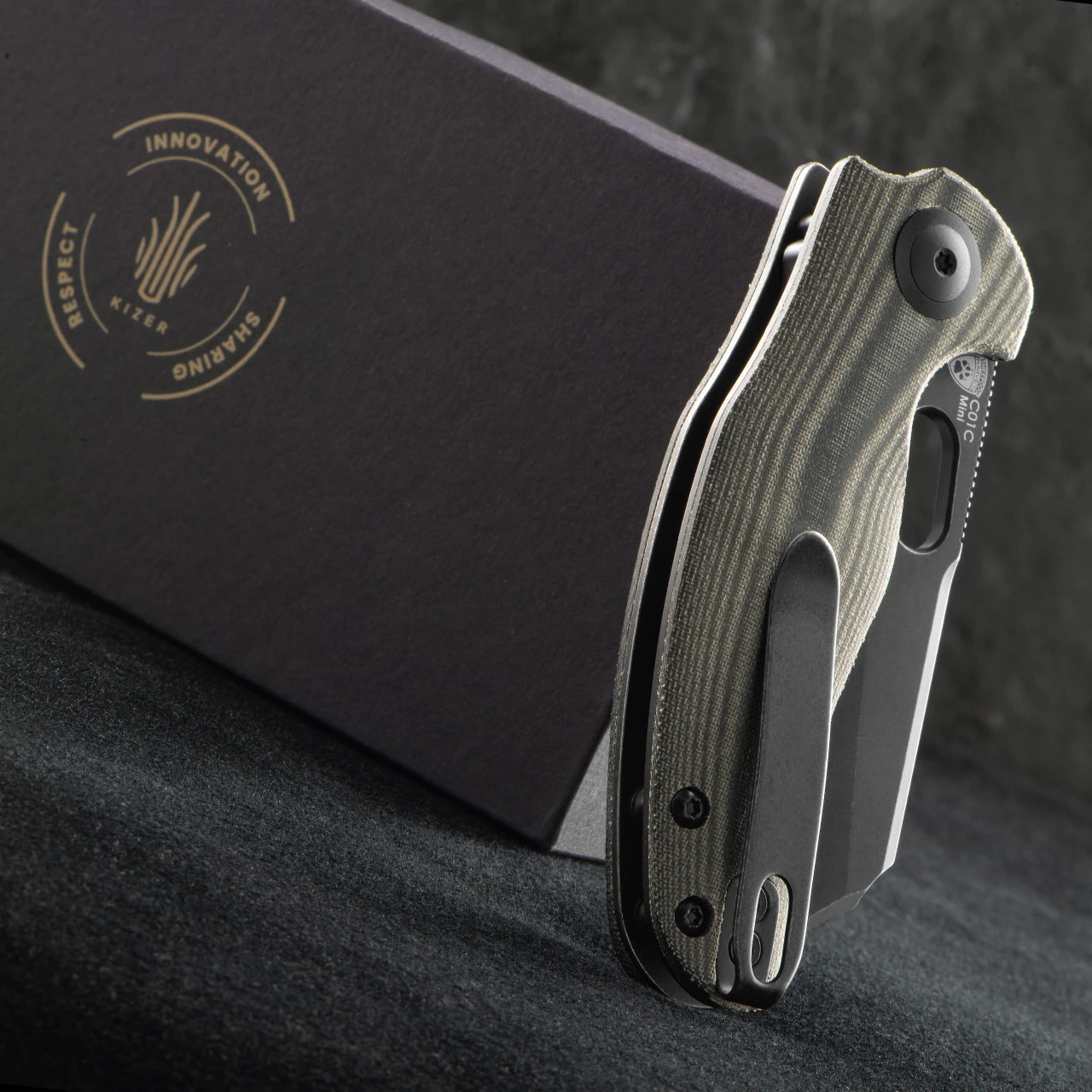 Kizer Sheepdog Mini Micarta Folding Knife