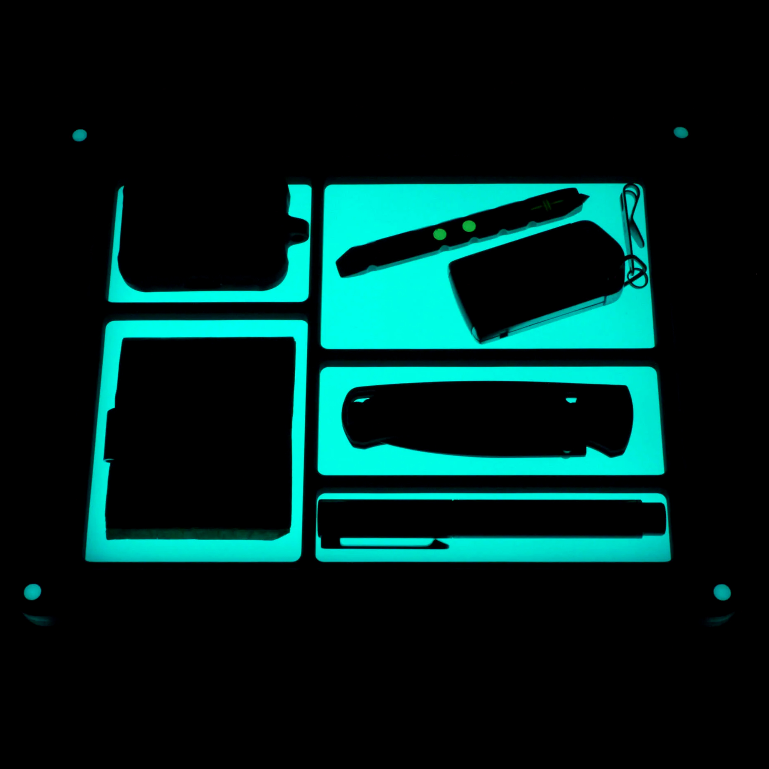 Tec Accessories Halo Valet Tray Aqua
