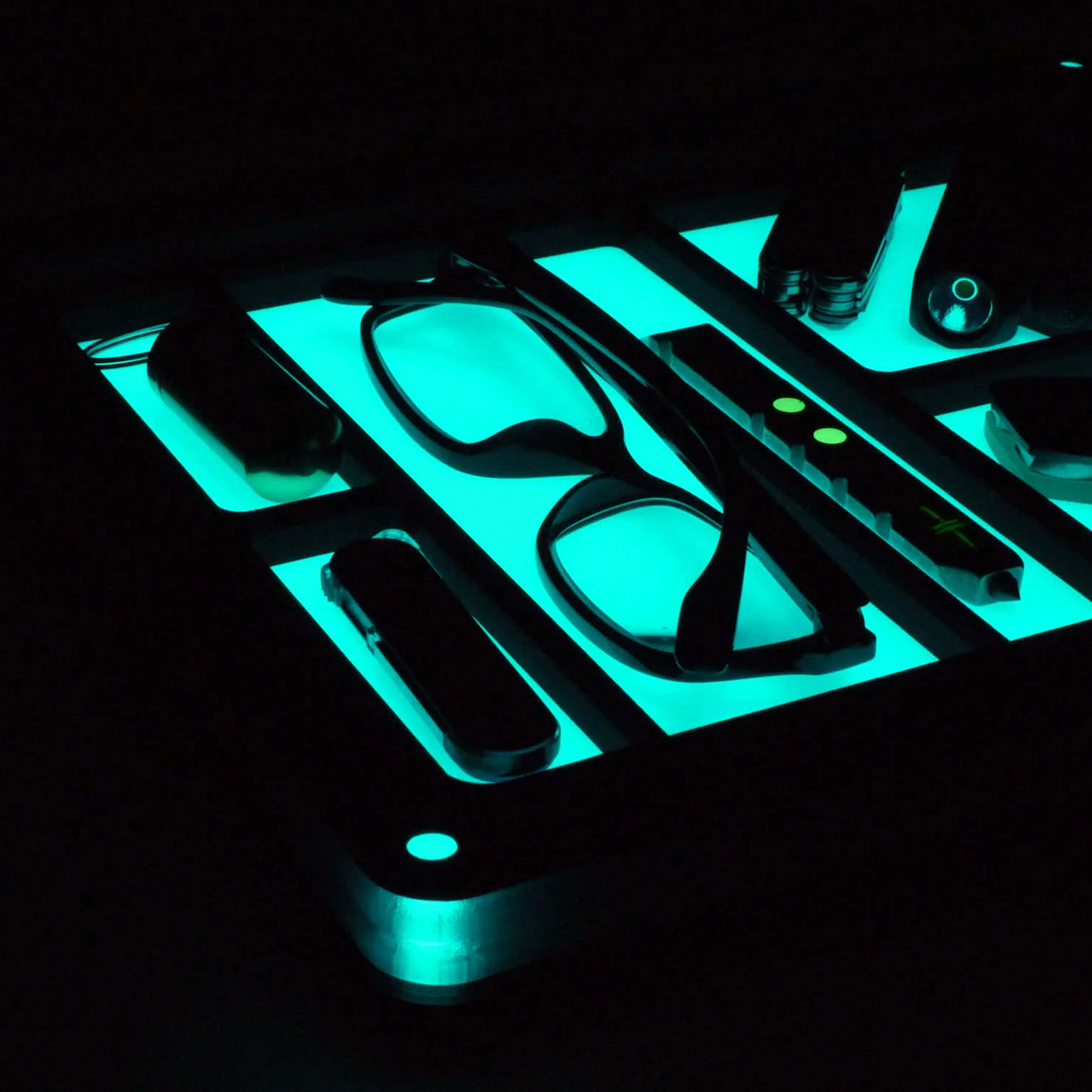 Tec Accessories Halo Valet Tray Aqua
